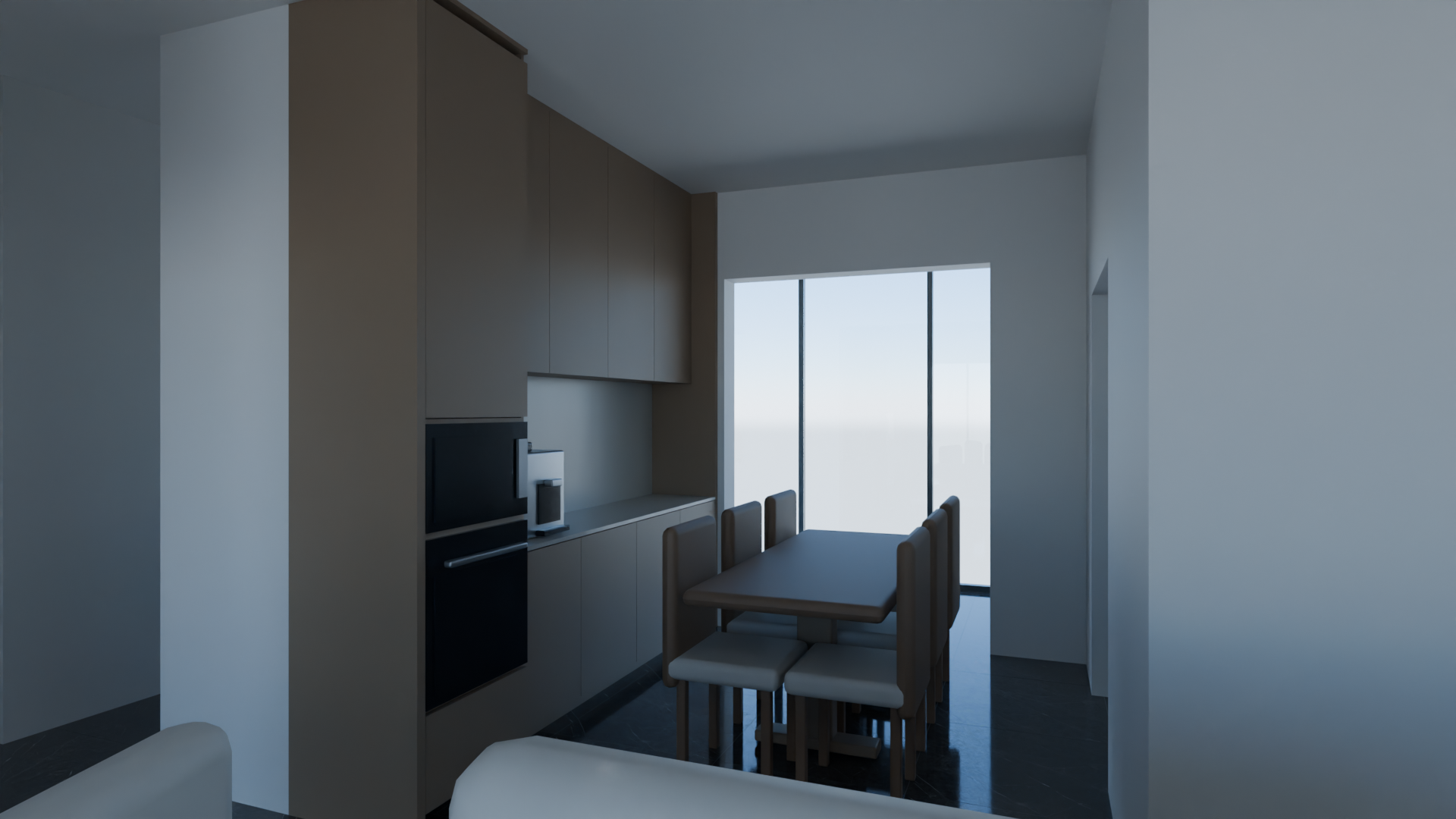 Blender 餐厅结构与家具